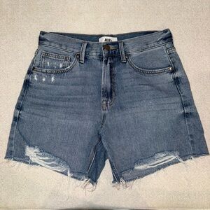 Just Black Denim High-Rise Distressed Jean Shorts